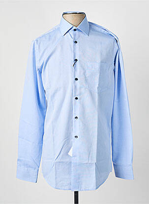 Chemise manches longues bleu SEIDEN STICKER homme