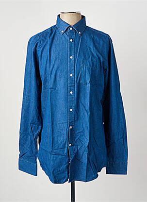 Chemise manches longues bleu SEIDEN STICKER homme