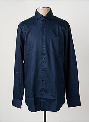 Chemise manches longues bleu SEIDEN STICKER homme