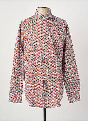 Chemise manches longues orange SEIDEN STICKER homme