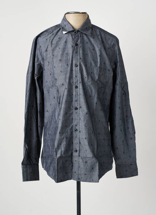 Chemise manches longues imprimé fantaisie gris HUGO BOSS homme