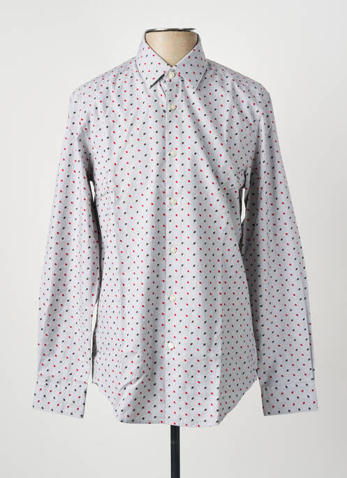 Chemise manches longues imprimé fantaisie gris HUGO BOSS homme