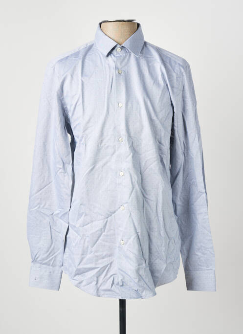 Chemise manches longues imprimé fantaisie bleu HUGO BOSS homme