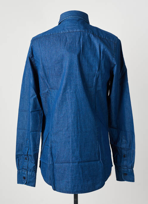 Chemise manches longues coupe cintrée bleu AERONAUTICA homme