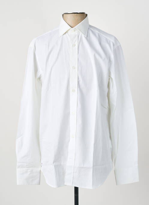 Chemise manches longues coupe droite blanc EDEN PARK homme