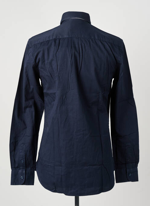 Chemise manches longues coupe droite bleu AERONAUTICA homme