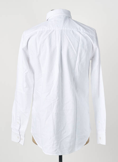 Chemise manches longues coupe droite blanc AERONAUTICA homme