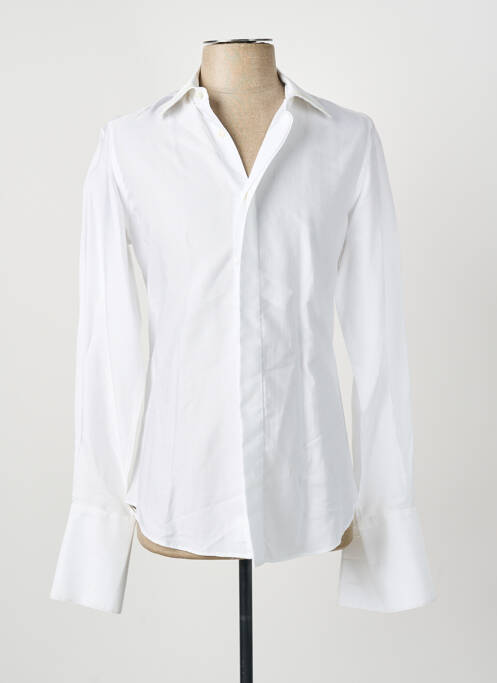 Chemise manches longues coupe cintrée blanc PAL ZILERI homme