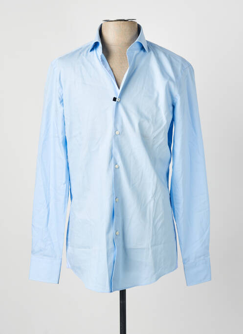 Chemise manches longues coupe cintrée bleu HUGO BOSS homme