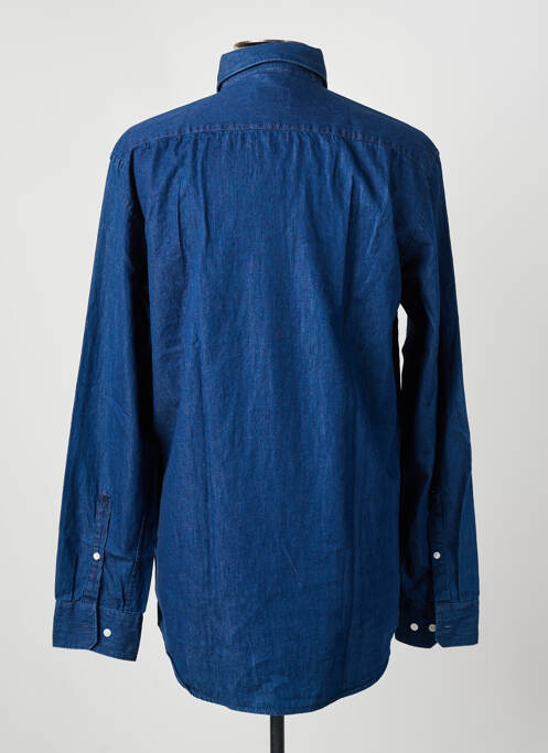 Chemise manches longues coupe droite bleu SEIDEN STICKER homme