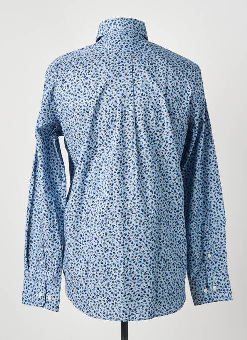 Chemise manches longues coupe droite bleu EDEN PARK homme