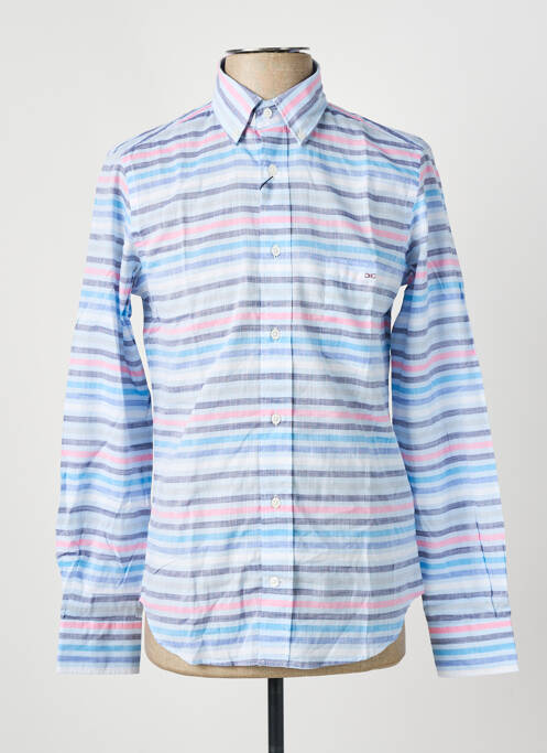 Chemise manches longues imprimé rayures bleu EDEN PARK homme