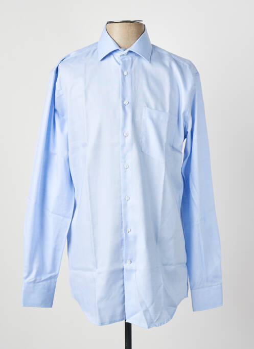Chemise manches longues coupe droite bleu SEIDEN STICKER homme