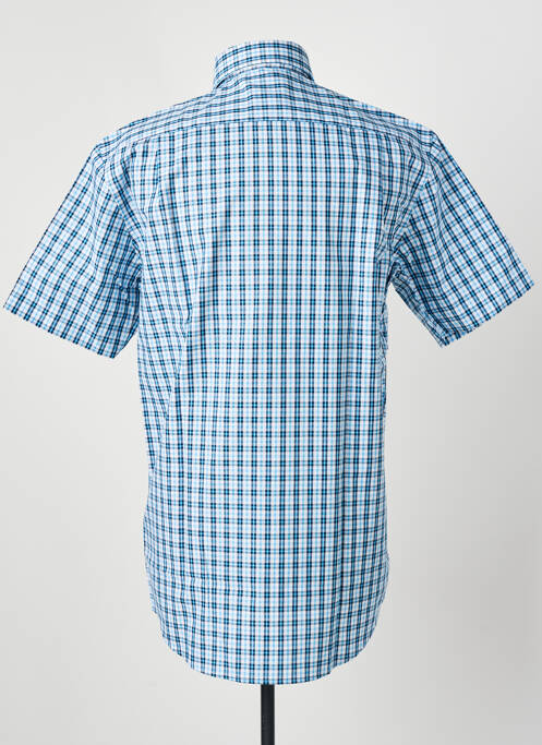 Chemise manches courtes bleu SEIDEN STICKER homme
