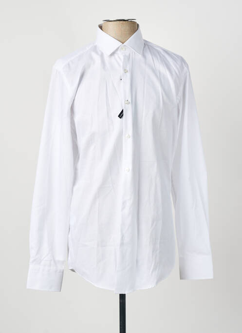 Chemise manches longues blanc HUGO BOSS homme