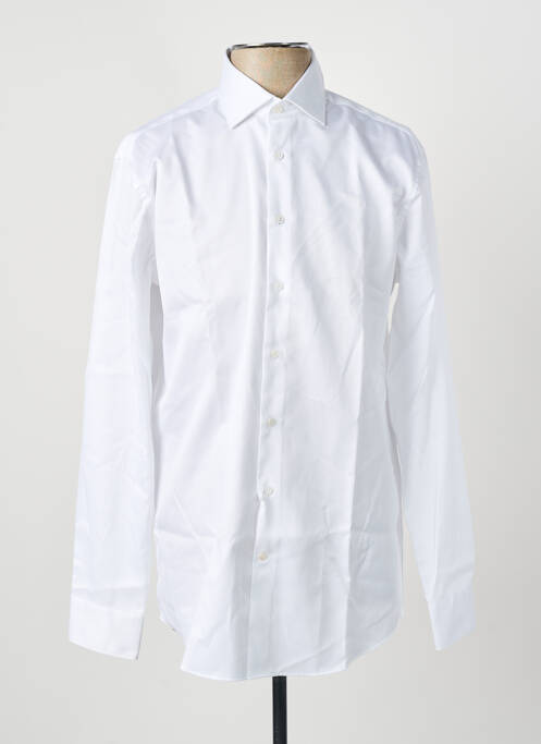 Chemise manches longues blanc SEIDEN STICKER homme
