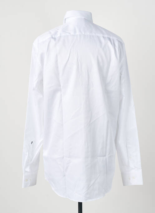 Chemise manches longues blanc SEIDEN STICKER homme