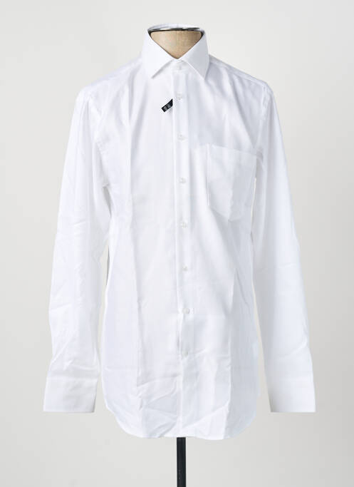 Chemise manches longues blanc SEIDEN STICKER homme