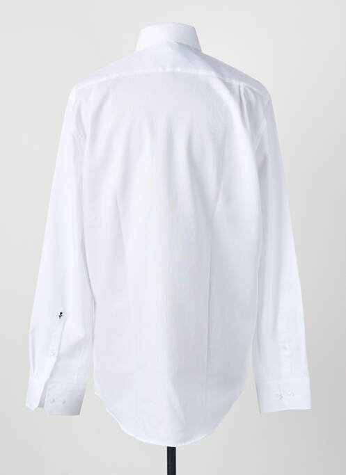 Chemise manches longues blanc SEIDEN STICKER homme