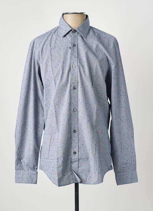 Chemise manches longues bleu HUGO BOSS homme