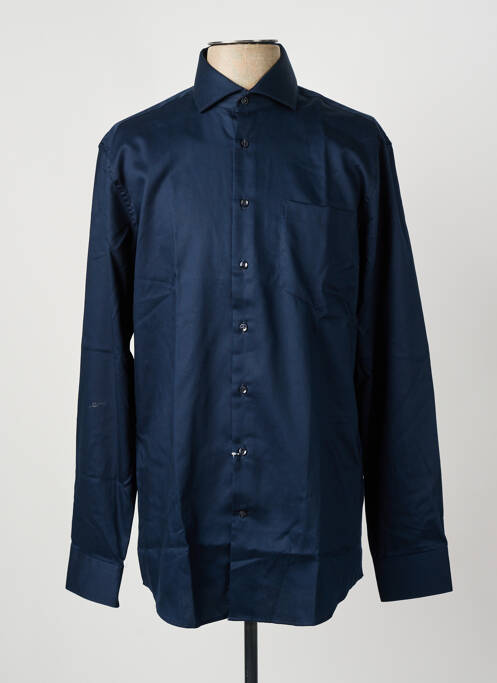 Chemise manches longues bleu SEIDEN STICKER homme