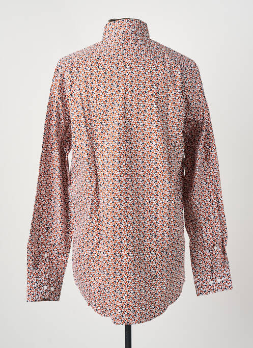 Chemise manches longues orange SEIDEN STICKER homme