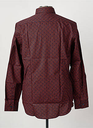 Chemise manches longues imprimé fantaisie marron HUGO BOSS homme