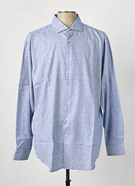 Chemise manches longues coupe droite bleu SEIDEN STICKER homme