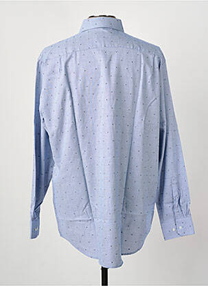 Chemise manches longues coupe droite bleu SEIDEN STICKER homme