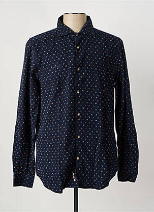 Chemise manches longues imprimé fantaisie bleu EDEN PARK homme