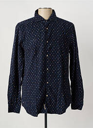 Chemise manches longues imprimé fantaisie bleu EDEN PARK homme