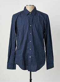 Chemise manches longues coupe cintrée bleu HUGO BOSS homme