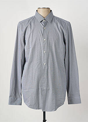 Chemise manches longues tissage popeline gris HUGO BOSS homme