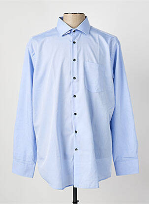 Chemise manches longues coupe droite bleu SEIDEN STICKER homme