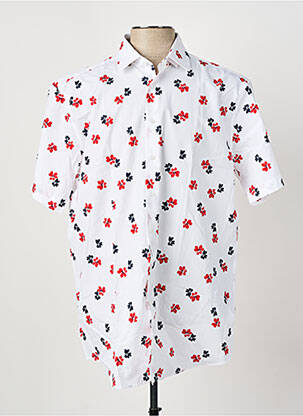 Chemise manches courtes coupe droite rouge SEIDEN STICKER homme