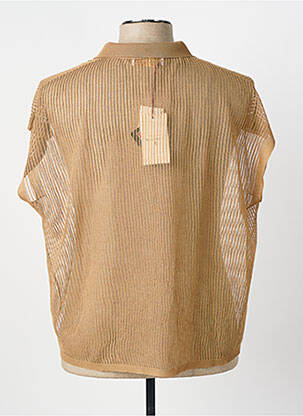Gilet manches courtes stretch marron MONTAGUT homme
