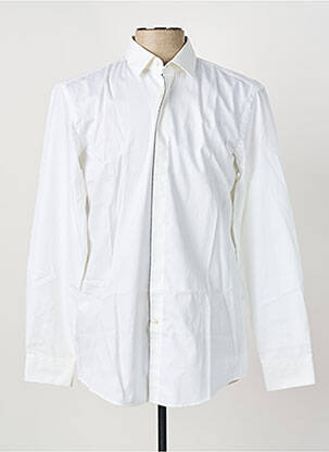 Chemise manches longues beige HUGO BOSS pour homme