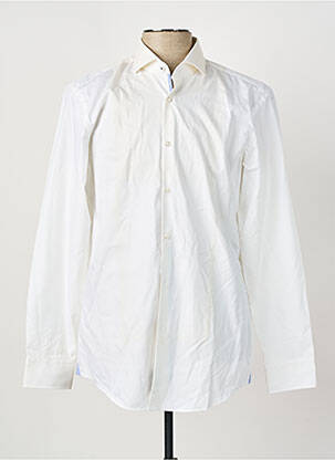 Chemise manches longues beige HUGO BOSS pour homme