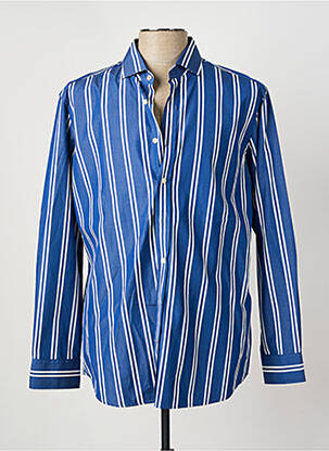 Chemise manches longues bleu HACKETT pour homme