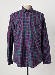 Chemise manches longues bleu SEIDEN STICKER pour homme seconde vue