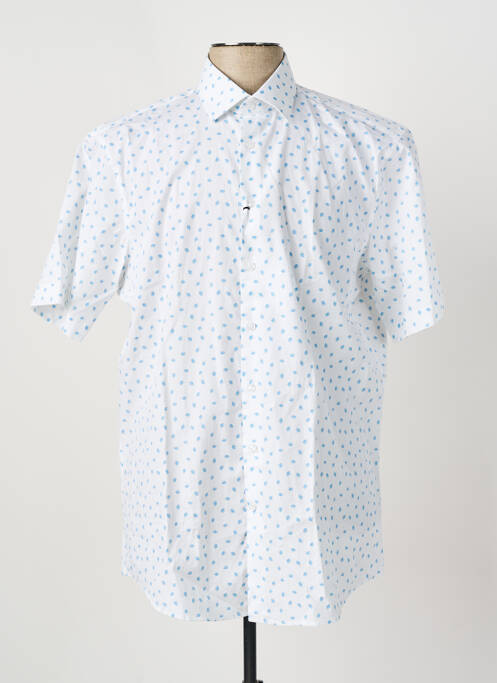 Chemise manches courtes bleu SEIDEN STICKER pour homme
