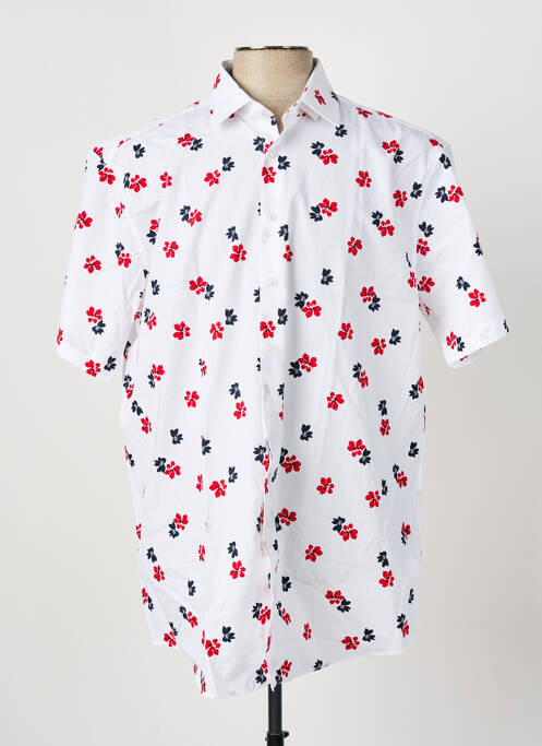 Chemise manches courtes rouge SEIDEN STICKER pour homme