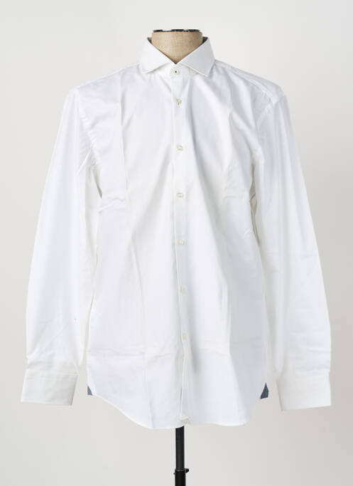 Chemise manches longues beige HUGO BOSS pour homme