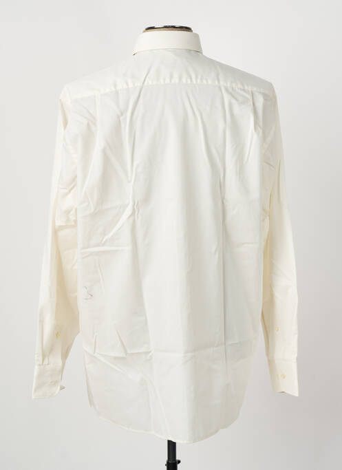 Chemise manches longues beige SEIDEN STICKER pour homme