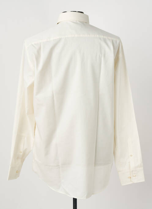 Chemise manches longues beige SEIDEN STICKER pour homme