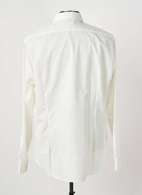 Chemise manches longues beige SEIDEN STICKER pour homme