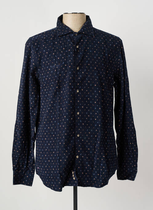 Chemise manches longues bleu EDEN PARK pour homme