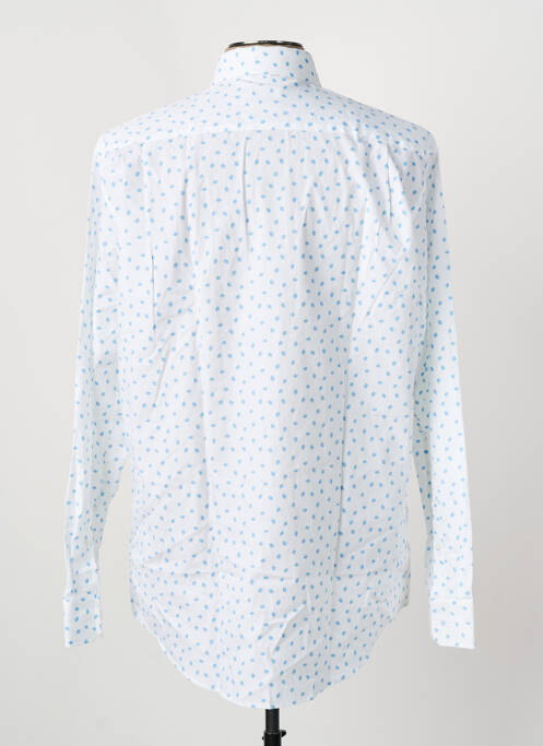 Chemise manches longues bleu SEIDEN STICKER pour homme