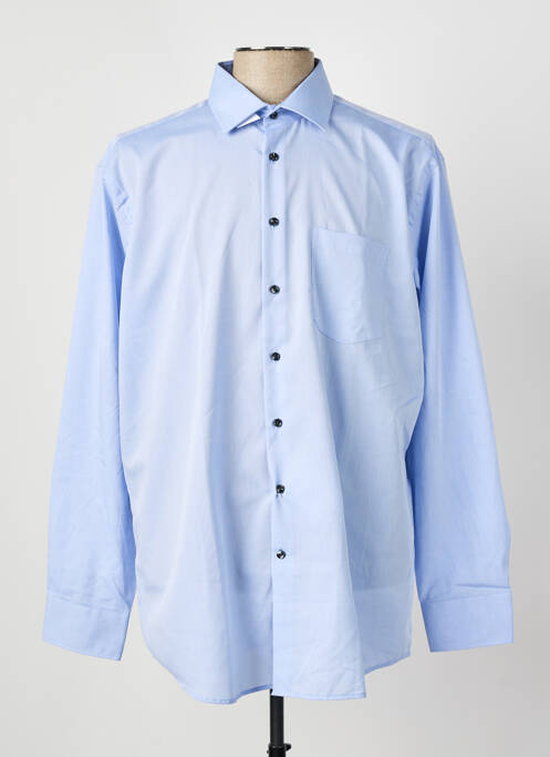 Chemise manches longues bleu SEIDEN STICKER homme