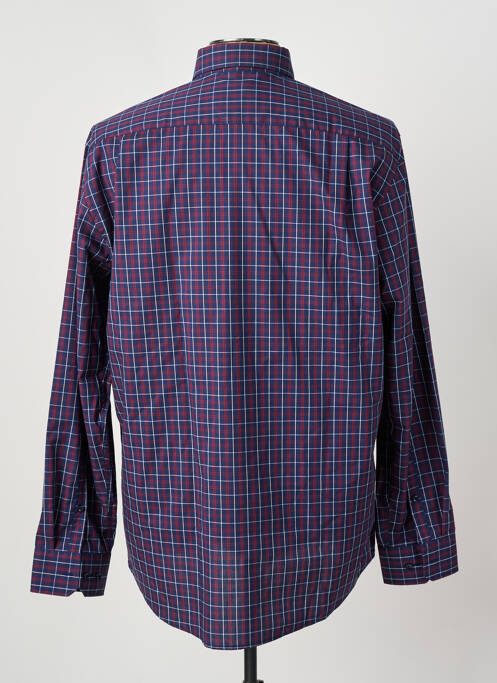 Chemise manches longues bleu SEIDEN STICKER pour homme